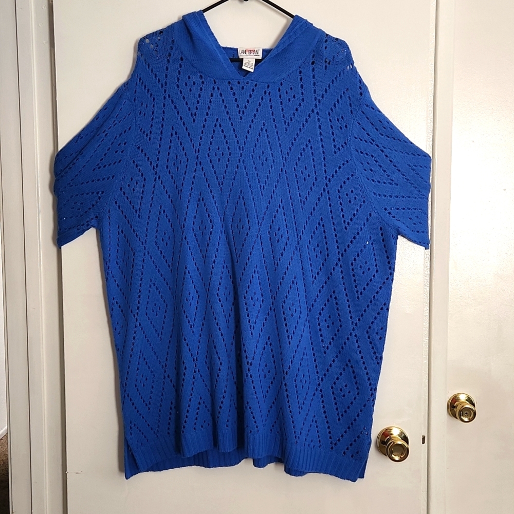 LaneBryant Woman Oversized Blue Top Cover